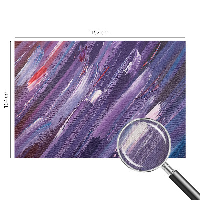 Self-adhesive wall mural with colorful brushstroke pattern