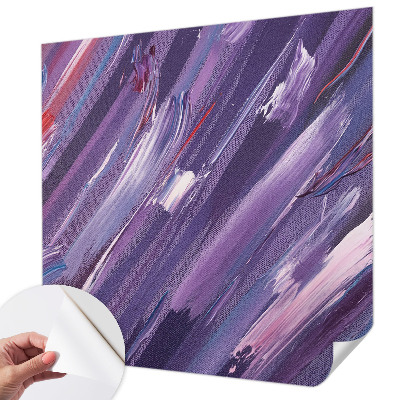 Self-adhesive wall mural Colorful strokes