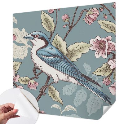 Stick-on wall mural with a Spring harmony design
