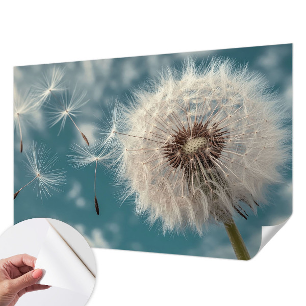 Removable wall mural with a subtle ethereal look
