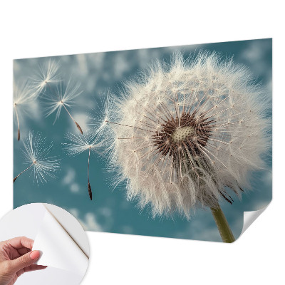 Removable wall mural with a subtle ethereal look