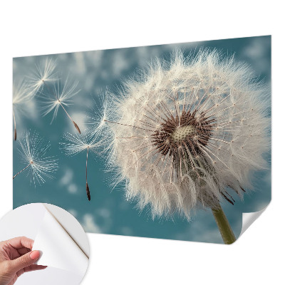 Removable wall mural with a subtle ethereal look