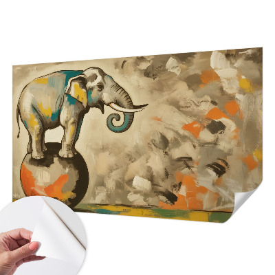Removable wall mural wallpaper Abstract elephant