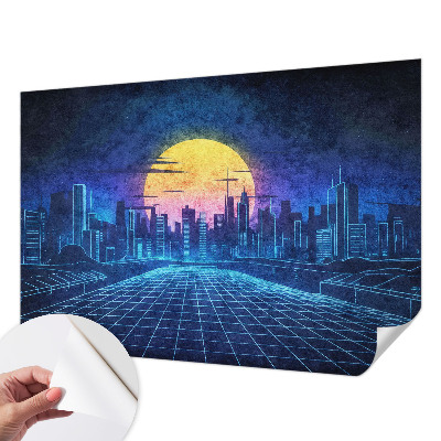 Nursery wall mural Futuristic landscape