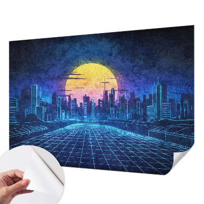 Nursery wall mural Futuristic landscape