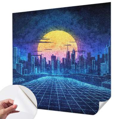 Nursery wall mural Futuristic landscape