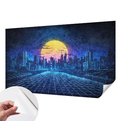 Nursery wall mural Futuristic landscape