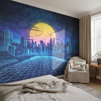 Nursery wall mural Futuristic landscape