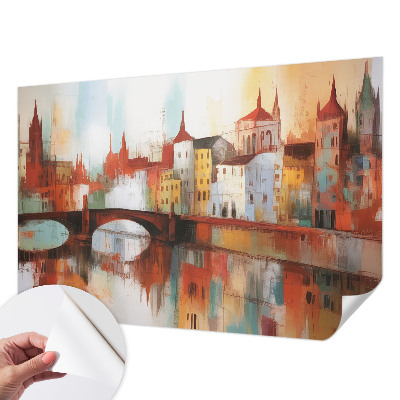3D photo wallpaper mural City landscape
