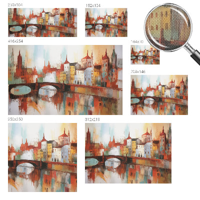 3D photo wallpaper mural featuring a city landscape