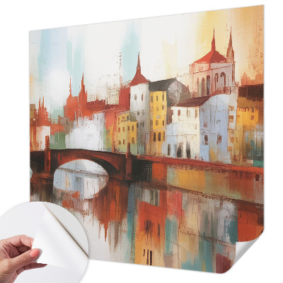 3D photo wallpaper mural City landscape