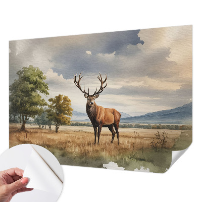 Baby room wall mural Majestic deer