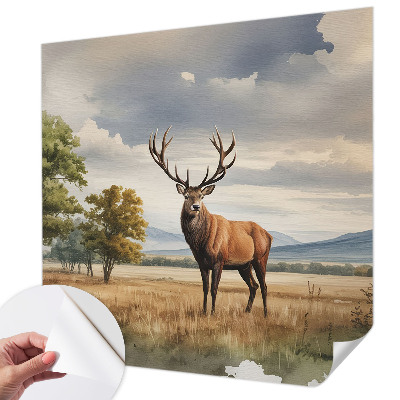 Baby room wall mural Majestic deer