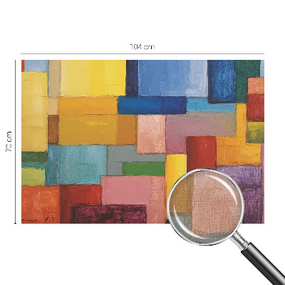 Self-adhesive wall mural Colored rectangles