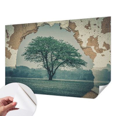 Removable wall mural A lonely tree