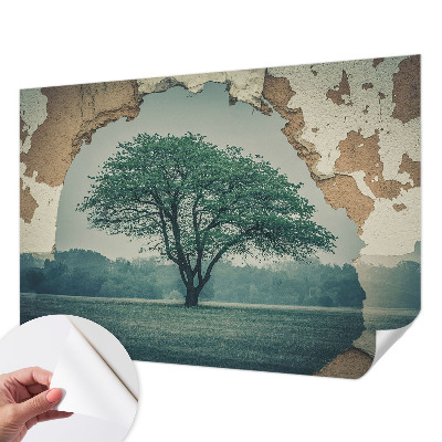 Removable wall mural A lonely tree