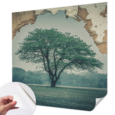 Removable wall mural A lonely tree
