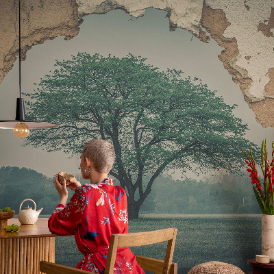 Removable wall mural A lonely tree