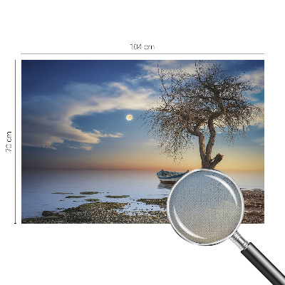 Self-adhesive photo wallpaper featuring a peaceful landscape