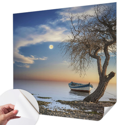 Self-adhesive photo wallpaper featuring a peaceful landscape