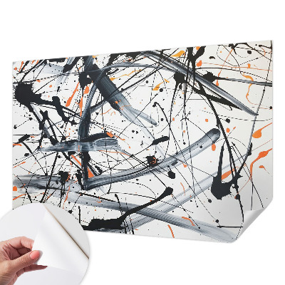 Stick-on wall mural with an energy chaos design