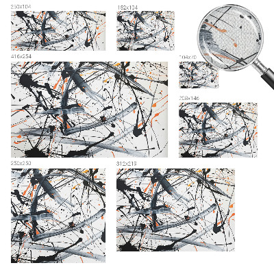Stick-on wall mural with an energy chaos design