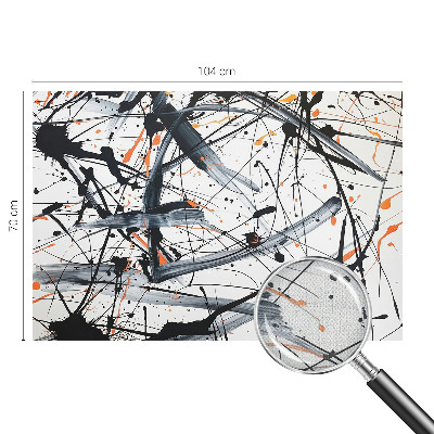Stick-on wall mural with an energy chaos design