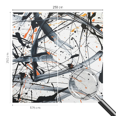 Stick-on wall mural with an energy chaos design