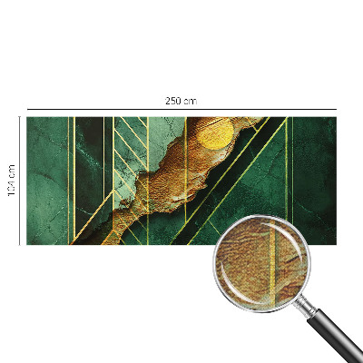 Peel and stick wall mural for bedroom with a geometric tension design