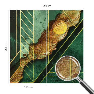 Peel and stick wall mural for bedroom Geometric tension