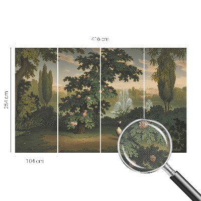 Peel and stick wall mural Natural garden
