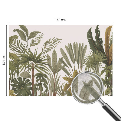 Baby room wall mural Exotic leaves