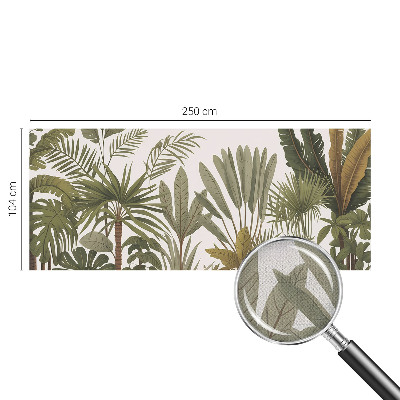 Baby room wall mural Exotic leaves