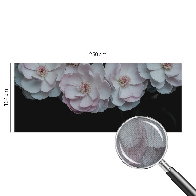 Nursery wall mural with a delicate bouquet design