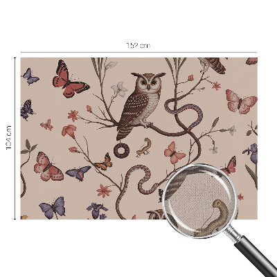 Self-adhesive photo wallpaper Owl nature