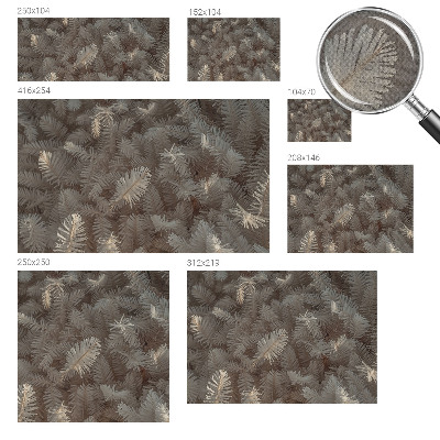 Peel and stick wall mural for living room featuring frosty twig motifs