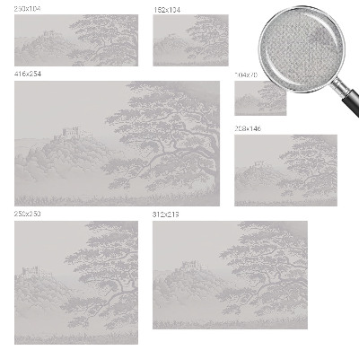 Removable wall mural wallpaper Castle landscape