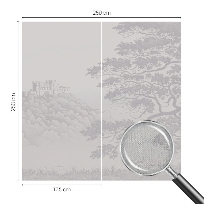 Removable wall mural wallpaper Castle landscape