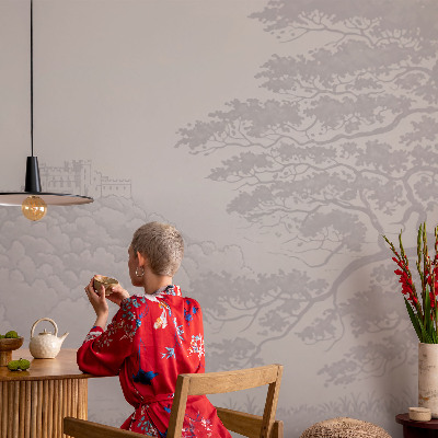Removable wall mural wallpaper Castle landscape