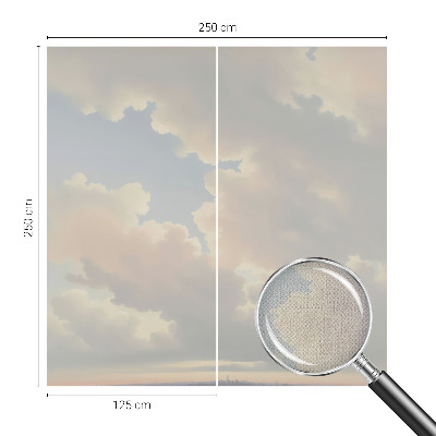 Peel and stick wall mural for kids' room Pastel sky
