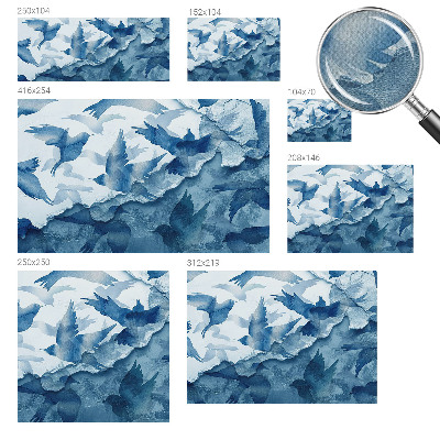 Nursery wall mural Dynamic birds