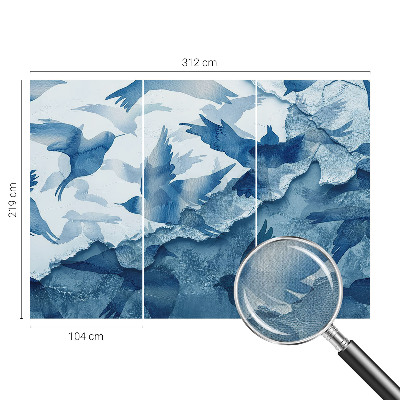 Nursery wall mural Dynamic birds