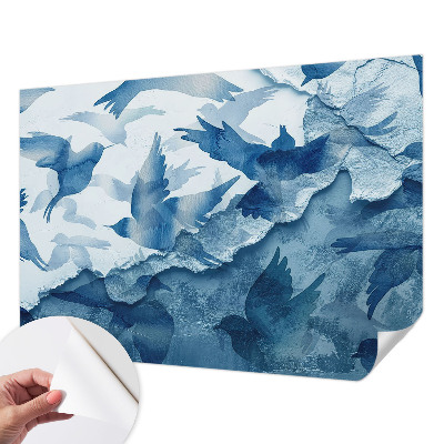Nursery wall mural Dynamic birds