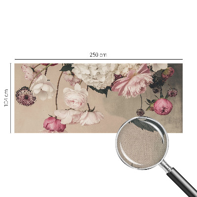 3D photo wallpaper mural Romantic flowers
