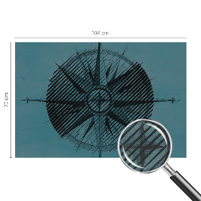 Children's wall mural Marine compass