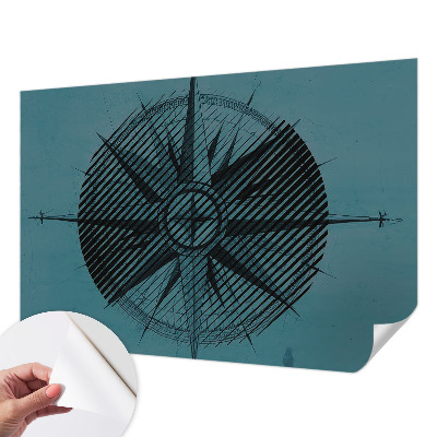 Children's wall mural Marine compass