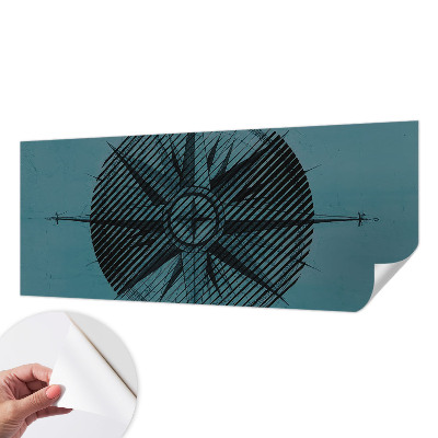 Children's wall mural Marine compass