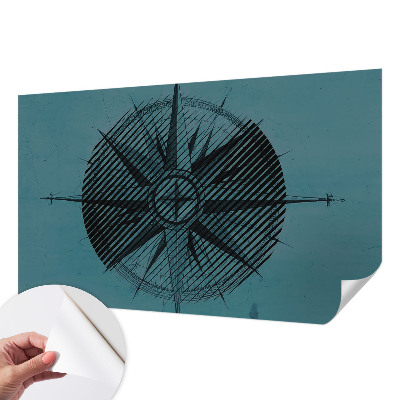 Children's wall mural Marine compass