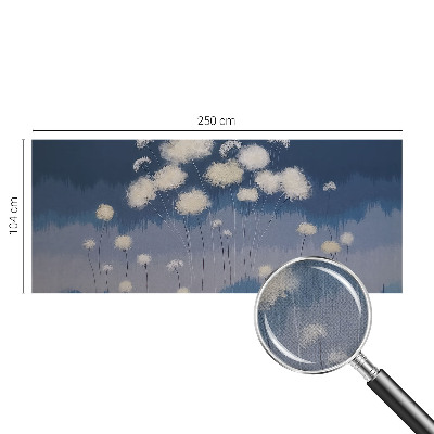 Baby room wall mural White dandelions