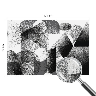 Peel and stick wall mural Geometric shapes